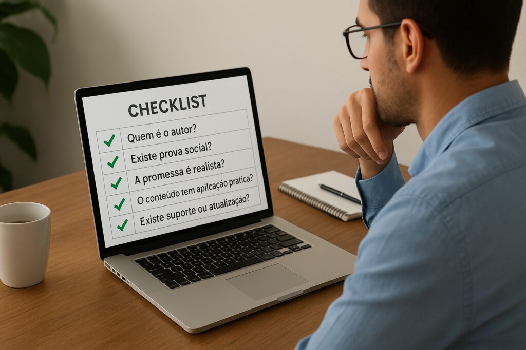Como avaliar se um curso ou e-book realmente vai te ajudar