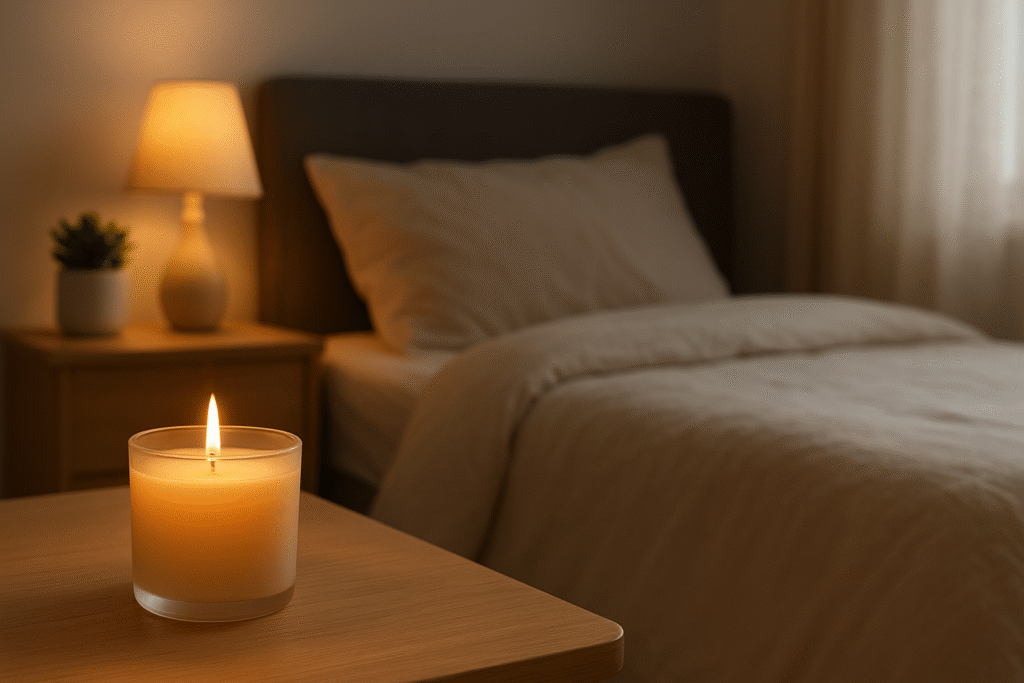 Velas aromáticas para desacelerar a mente antes de dormir