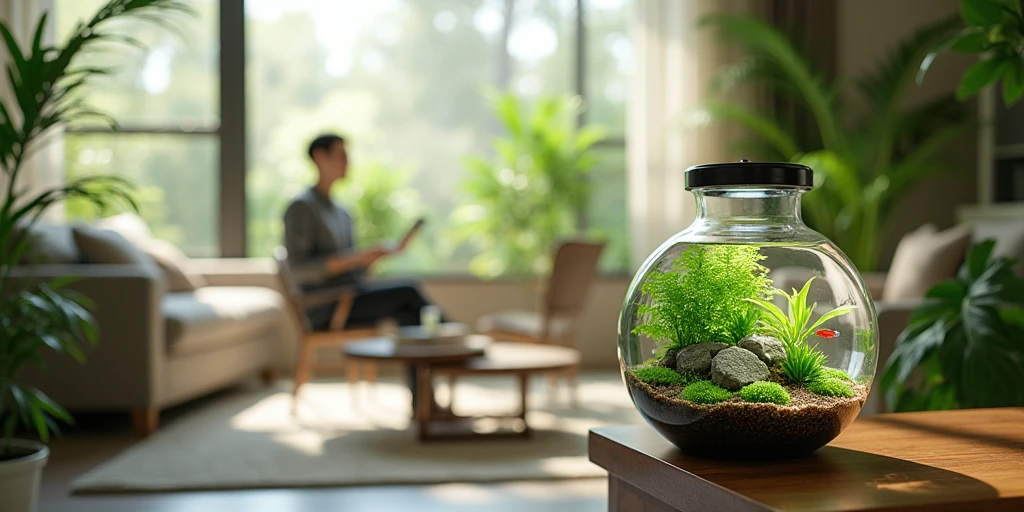 Aquários, Terrários e Biojardins que Equilibram Umidade e Energia da Casa