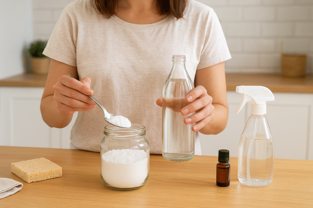 Como reduzir produtos de limpeza tóxicos com alternativas caseiras