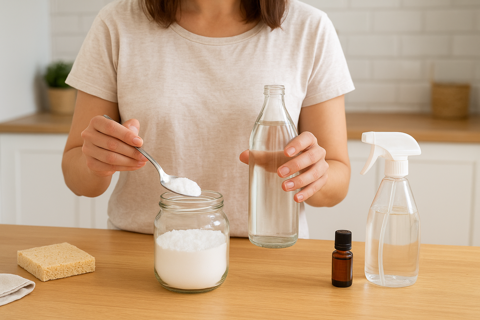 Como reduzir produtos de limpeza tóxicos com alternativas caseiras